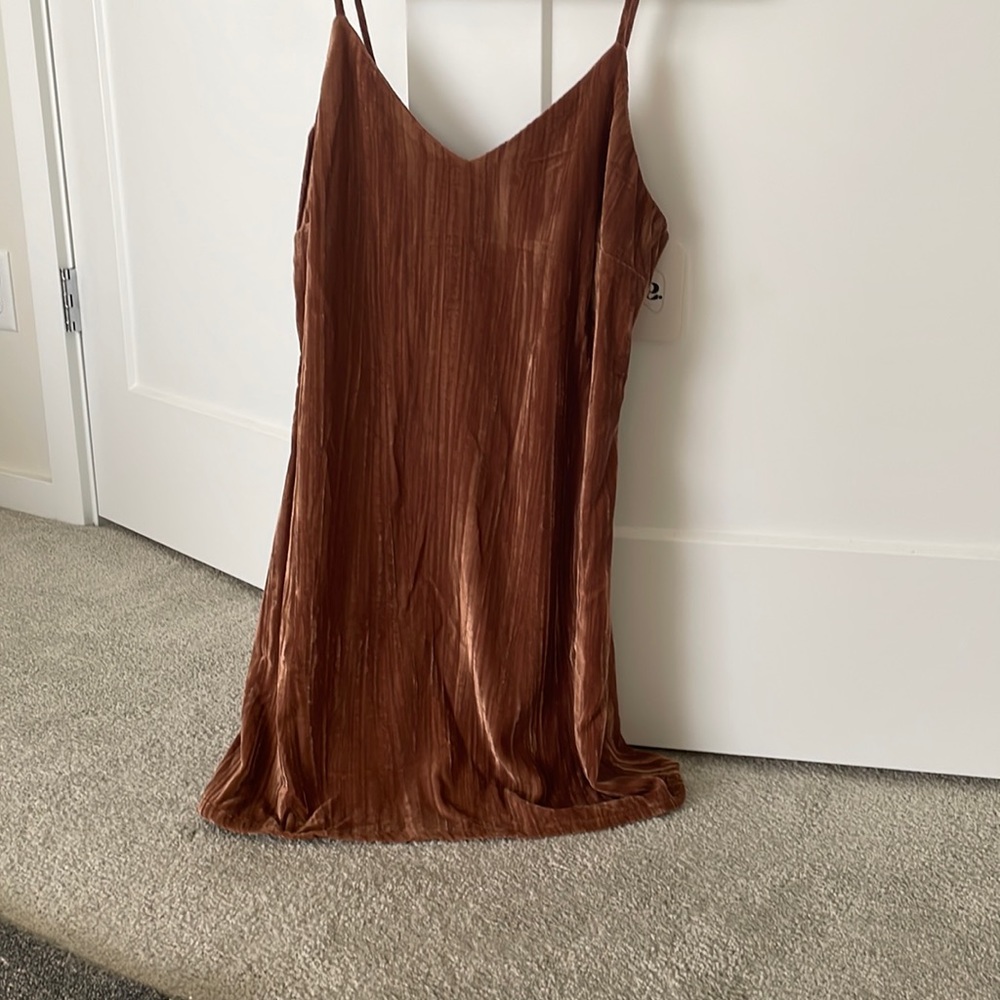 Mini velvet dress